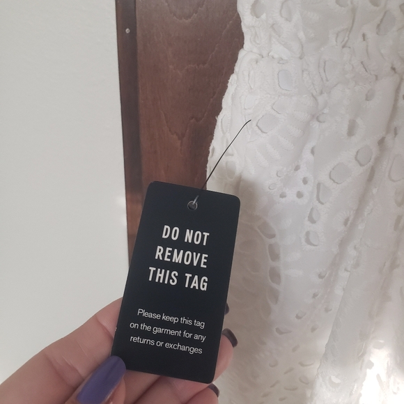 Express Eyelet White Romper - Picture 10 of 10